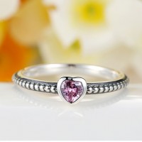 Ring Heart Purple