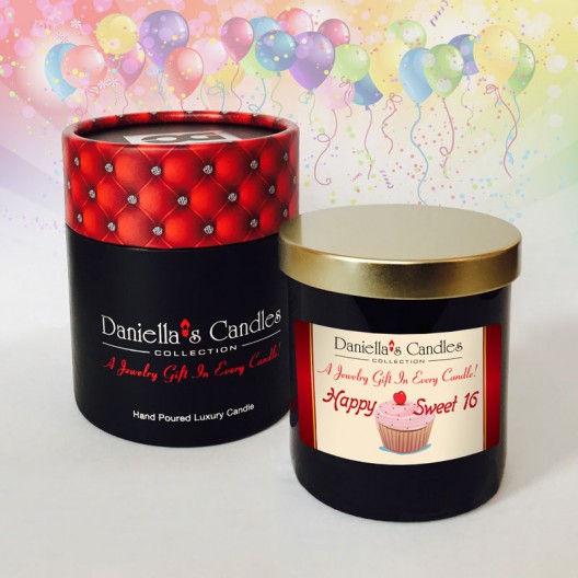 Happy Sweet 16 Jewelry Candle