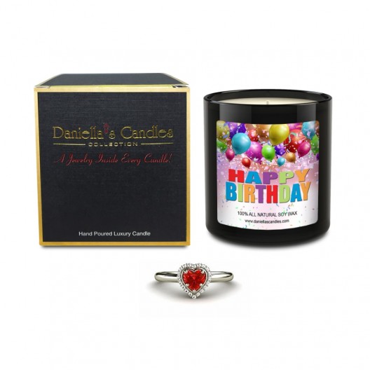 Happy Birthday Jewelry Candle