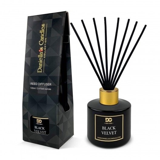 Black Velvet Reed Diffuser Set Black 3.4oz/100mL