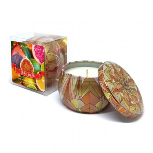 Citrus and Fig Travel Tin Candle