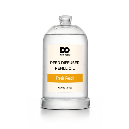 Fresh Peach Reed Diffuser Refill Oil 3.4oz/100mL
