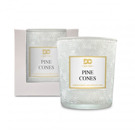 Forest Pine Cones Classy Candle