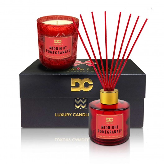Midnight Pomegranate Candle and Diffuser Gift Set