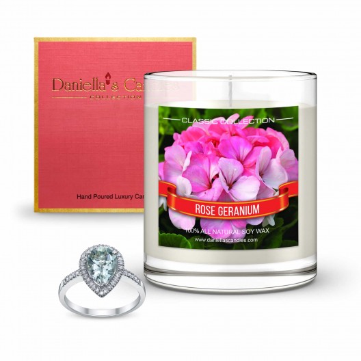 Rose Geranium Jewelry Candle