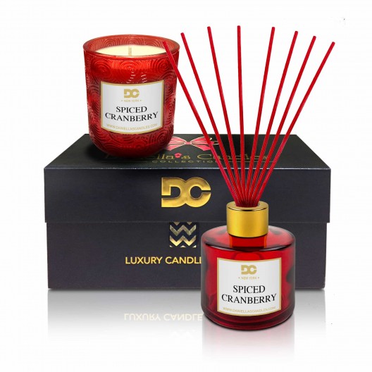 Spiced Cranberry Candle and Diffuser Gift Set